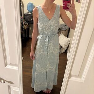 Cloth & Stone Light Blue Patterned Maxi Dress